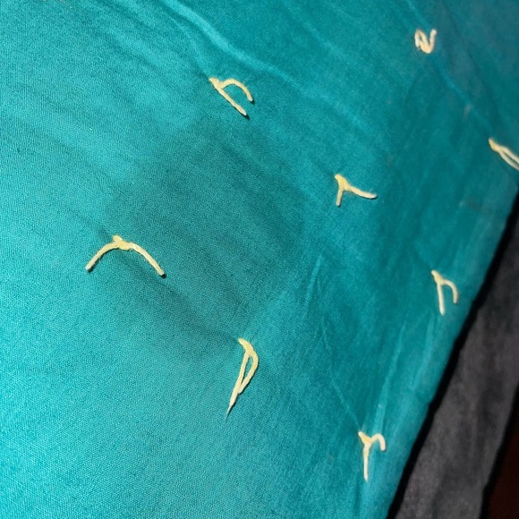 Hand Made Hand Sewn Baby Quilt Gender Neutral Green/Yellow ABC’s Bears 45”x54” - Picture 2 of 8